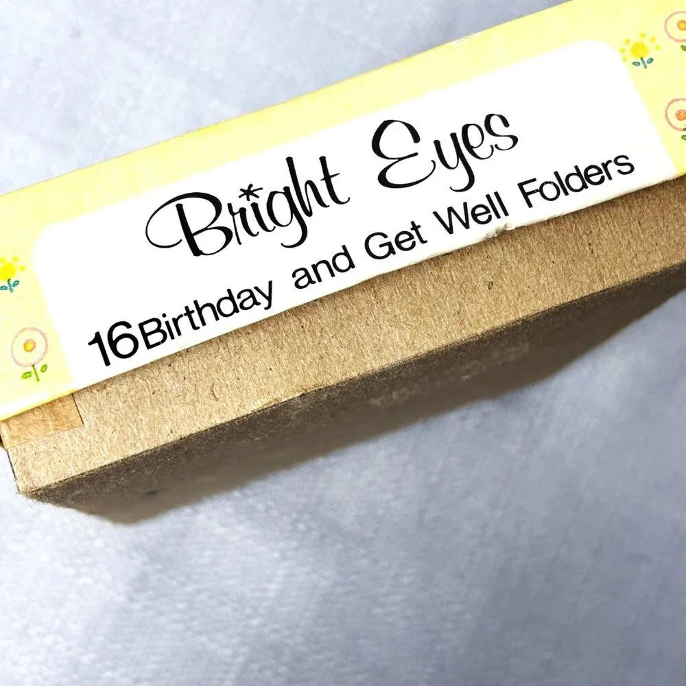 Bright Eyes Vintage 60’s Birthday and Get Well Cards & Envelopes